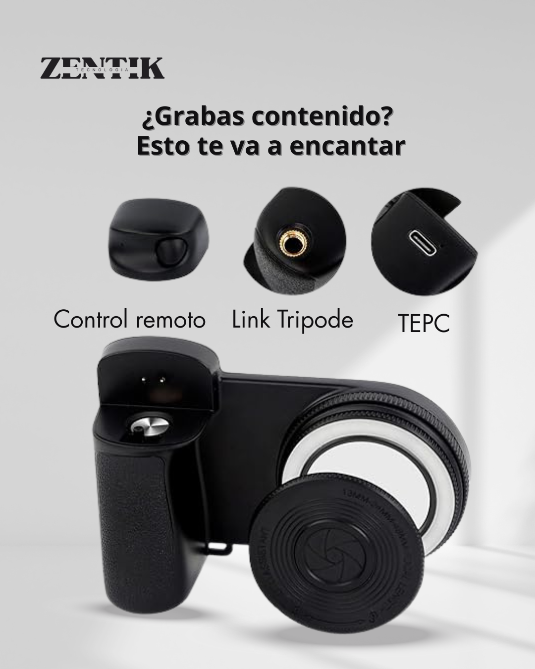 ¿Tus videos se ven mal por falta de buena luz o estabilidad? Graba como un creador PRO desde tu celular 📱✨